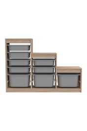 Hanah Home Armario Multiusos Gris Sonomo